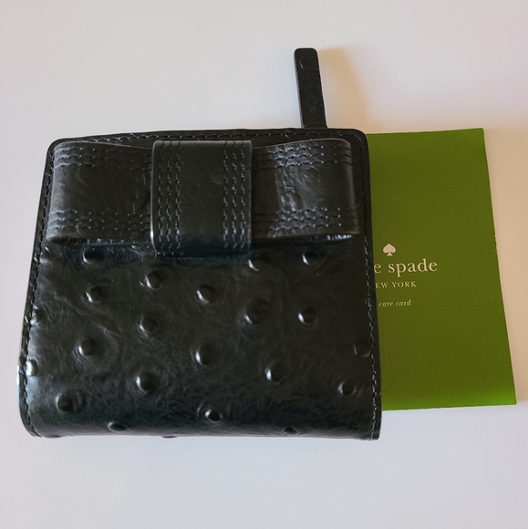 kate spade Handbags - Black Kate Spade Serenade Bow Mini Wallet